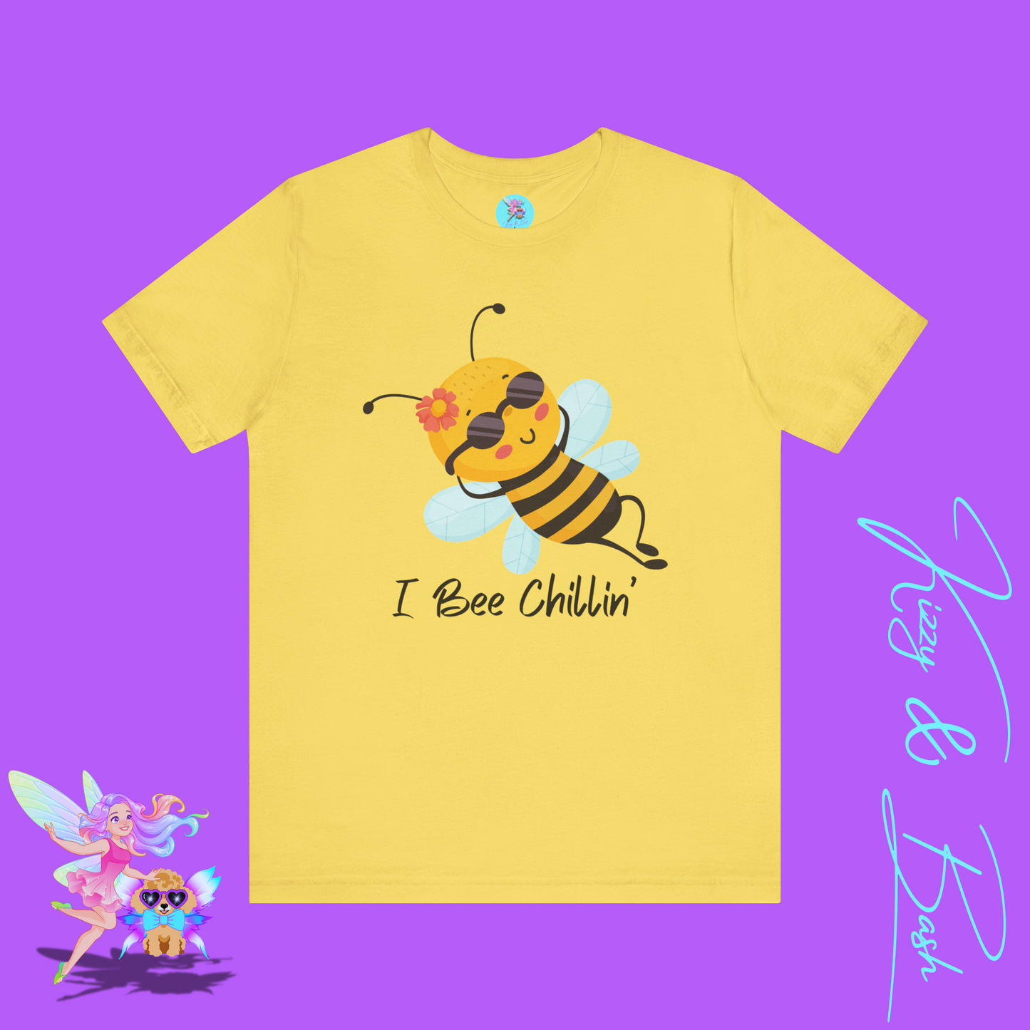 I Bee Chillin’ Shirt Cute Bee T-Shirt Funny Bee Pun Graphic Tee Funny Spring Summer Vibes Tee Bee Pun Summer Tee Gift for Bee Lovers Adult Unisex Jersey Short Sleeve Tee
