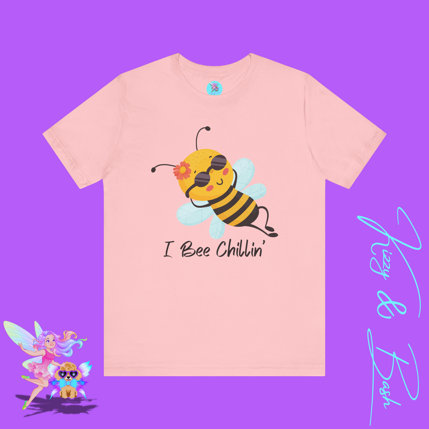 I Bee Chillin’ Shirt Cute Bee T-Shirt Funny Bee Pun Graphic Tee Funny Spring Summer Vibes Tee Bee Pun Summer Tee Gift for Bee Lovers Adult Unisex Jersey Short Sleeve Tee