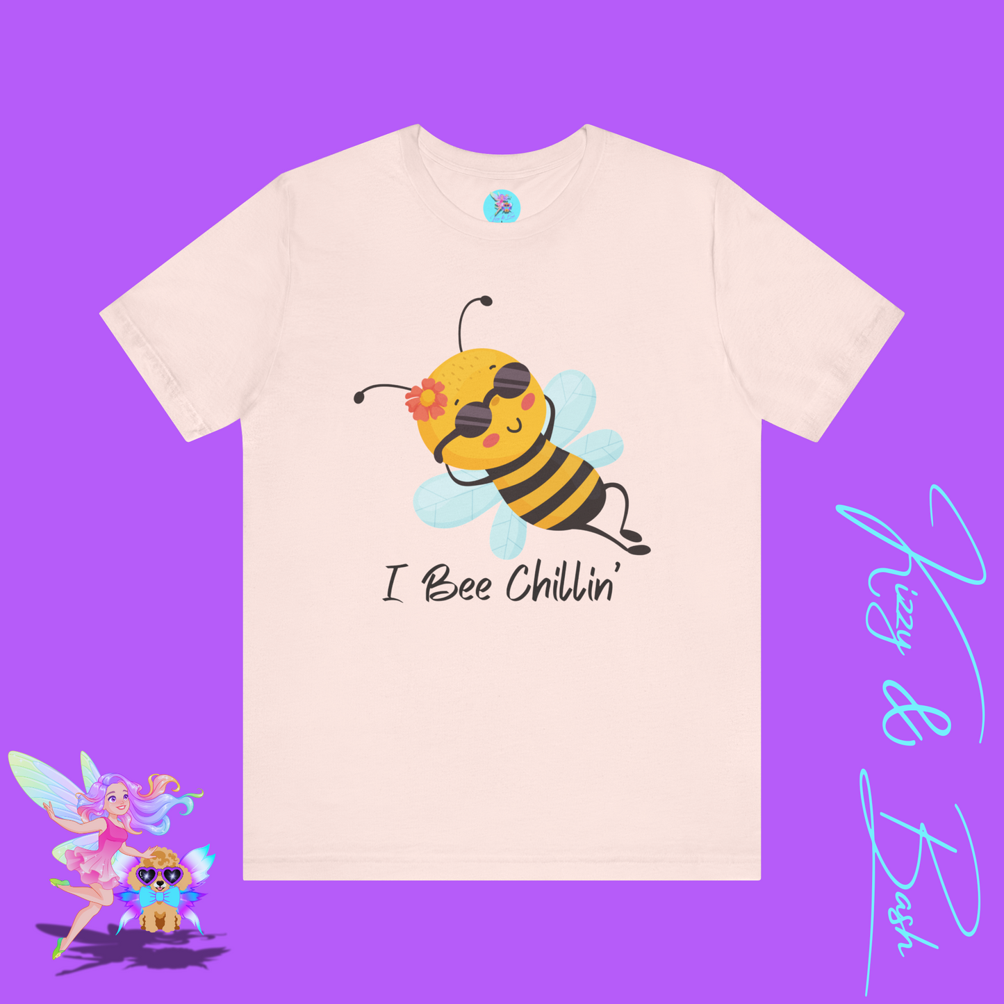 I Bee Chillin’ Shirt Cute Bee T-Shirt Funny Bee Pun Graphic Tee Funny Spring Summer Vibes Tee Bee Pun Summer Tee Gift for Bee Lovers Adult Unisex Jersey Short Sleeve Tee