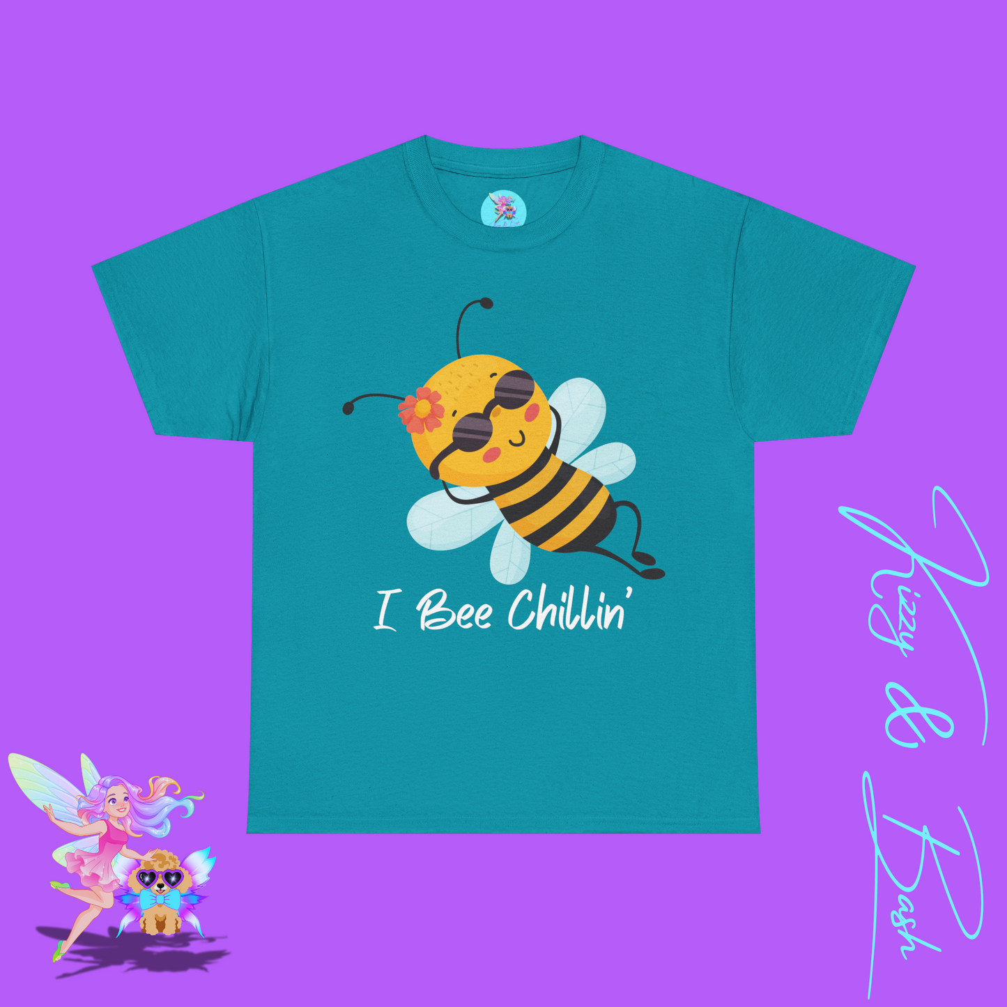 Honey Bee T-Shirt for Adults I Bee Chillin' Tee Perfect Vacation Tee for Friends and Family Cute Animal Shirt for Him or Her Lazy Bee Shirt Gift for Bee Keepers Unisex Heavy Cotton Tee