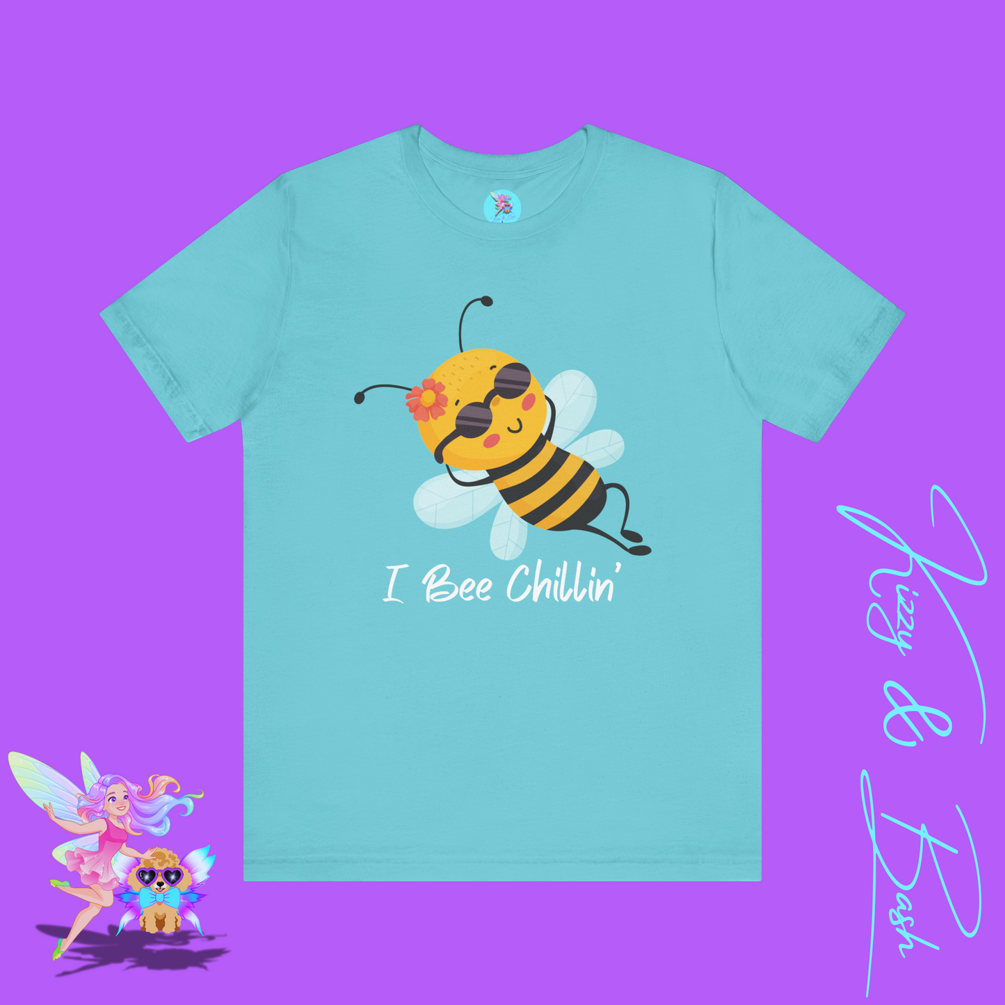 I Bee Chillin’ Shirt Cute Bee T-Shirt Funny Bee Pun Graphic Tee Funny Spring Summer Vibes Tee Bee Pun Summer Tee Gift for Bee Lovers Adult Unisex Jersey Short Sleeve Tee
