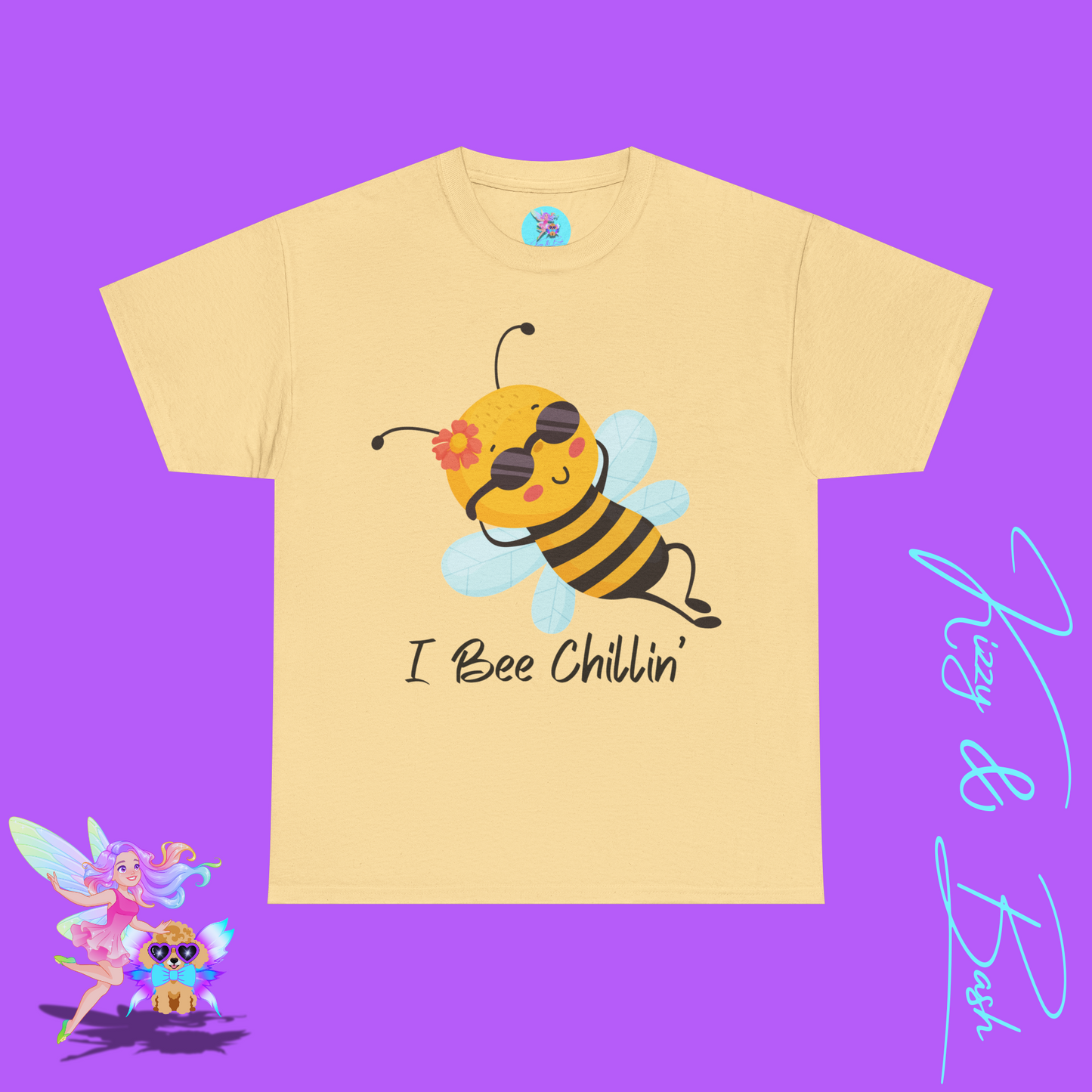 Honey Bee T-Shirt for Adults I Bee Chillin' Tee Perfect Vacation Tee for Friends and Family Cute Animal Shirt for Him or Her Lazy Bee Shirt Gift for Bee Keepers Unisex Heavy Cotton Tee