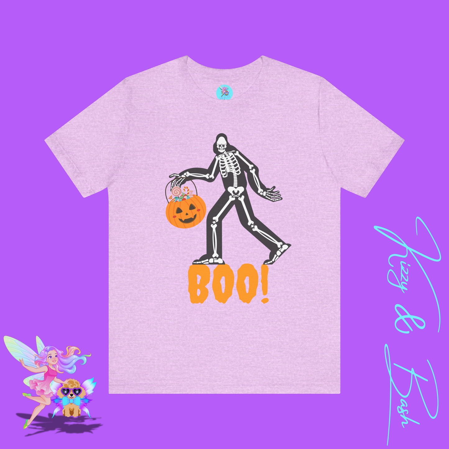 Funny Bigfoot Halloween Shirt Cryptidcore Trick-or-Treat Graphic Shirt Gift for Cryptid Lovers Sasquatch T-Shirt Adult Unisex Jersey Short Sleeve Tee