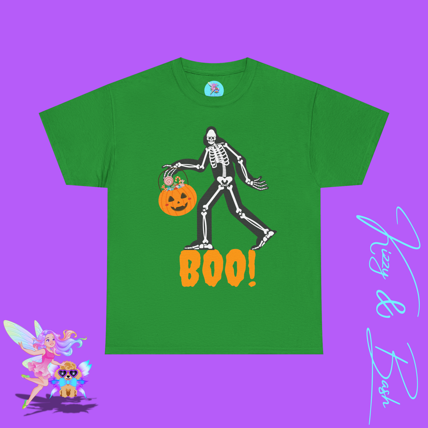 Halloween Bigfoot Trick-or-Treat Shirt for Adults Funny Cryptid T-Shirt Halloween Sasquatch Gift Idea Cryptidcore Tee for Him or Her Paranormal Enthusiast T-Shirt Bigfoot Skeleton Shirt Unique Cryptid Shirt Unisex Heavy Cotton Tee