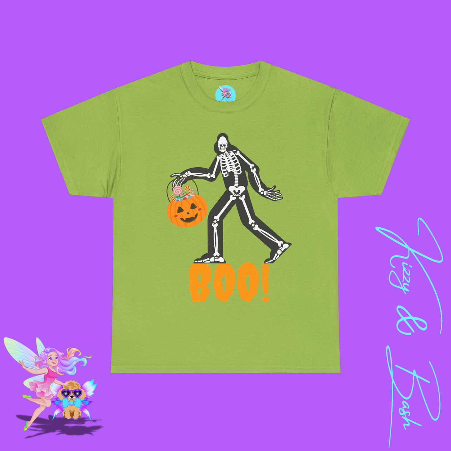 Halloween Bigfoot Trick-or-Treat Shirt for Adults Funny Cryptid T-Shirt Halloween Sasquatch Gift Idea Cryptidcore Tee for Him or Her Paranormal Enthusiast T-Shirt Bigfoot Skeleton Shirt Unique Cryptid Shirt Unisex Heavy Cotton Tee