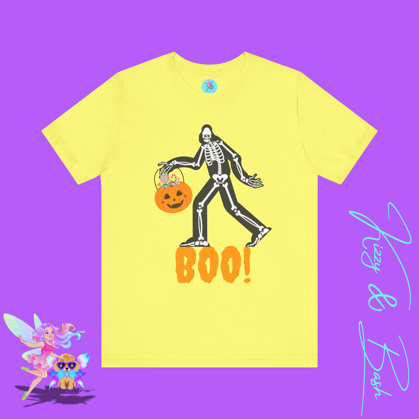 Funny Bigfoot Halloween Shirt Cryptidcore Trick-or-Treat Graphic Shirt Gift for Cryptid Lovers Sasquatch T-Shirt Adult Unisex Jersey Short Sleeve Tee