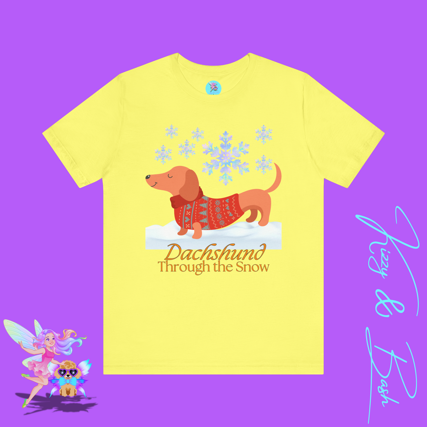 Funny Christmas Dachshund Shirt Cute Christmas Dog Shirt Christmas Wiener Dog T-Shirt Best Christmas Shirt for Dog Lovers Adult Unisex Jersey Short Sleeve Tee