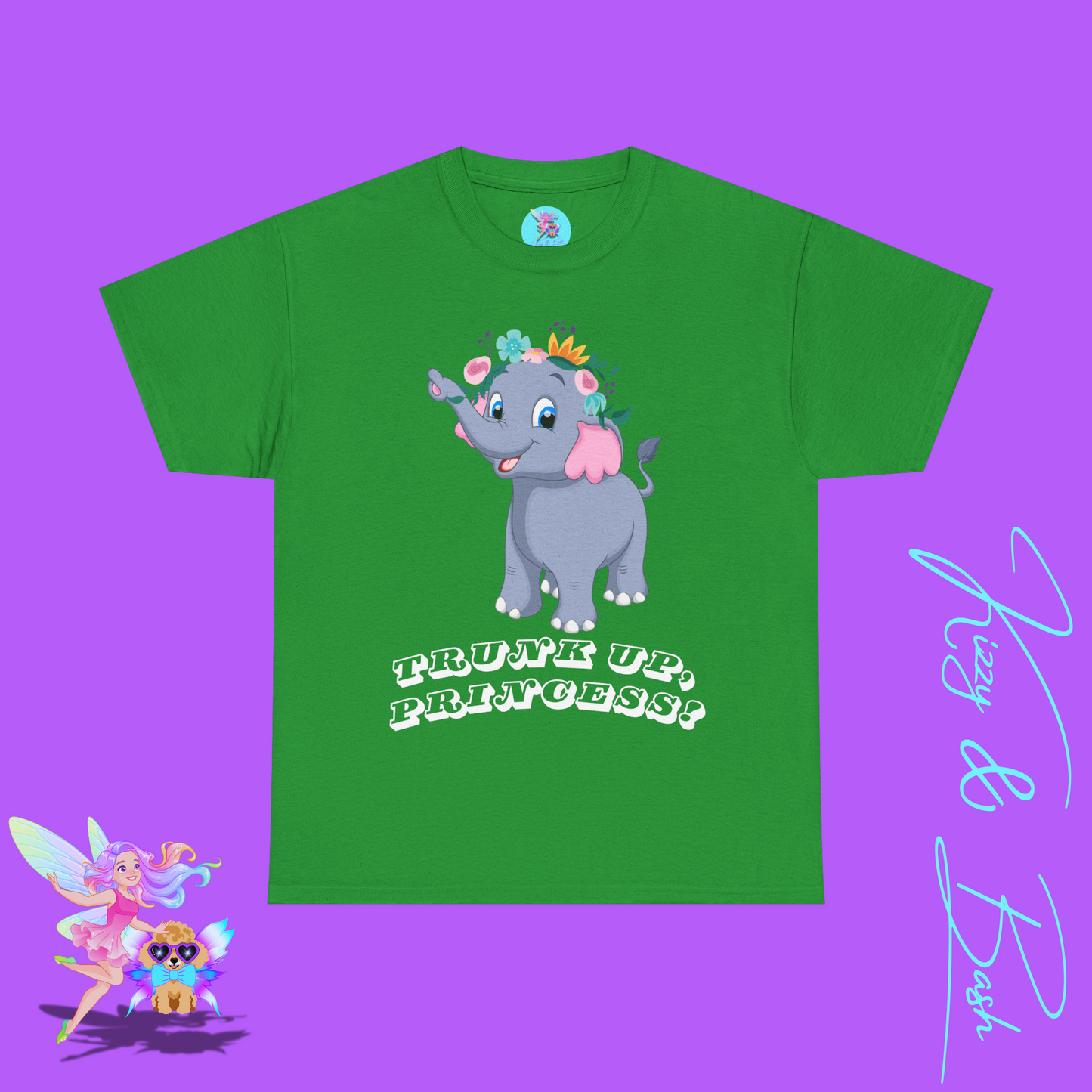 Elephant Princess T-Shirt for Adults Fun Gift for Princess Lovers Unique Elephant T-Shirt Motivational Shirt for Her Gift for Elephant Lovers Empowering Elephant Shirt Unisex Heavy Cotton Tee