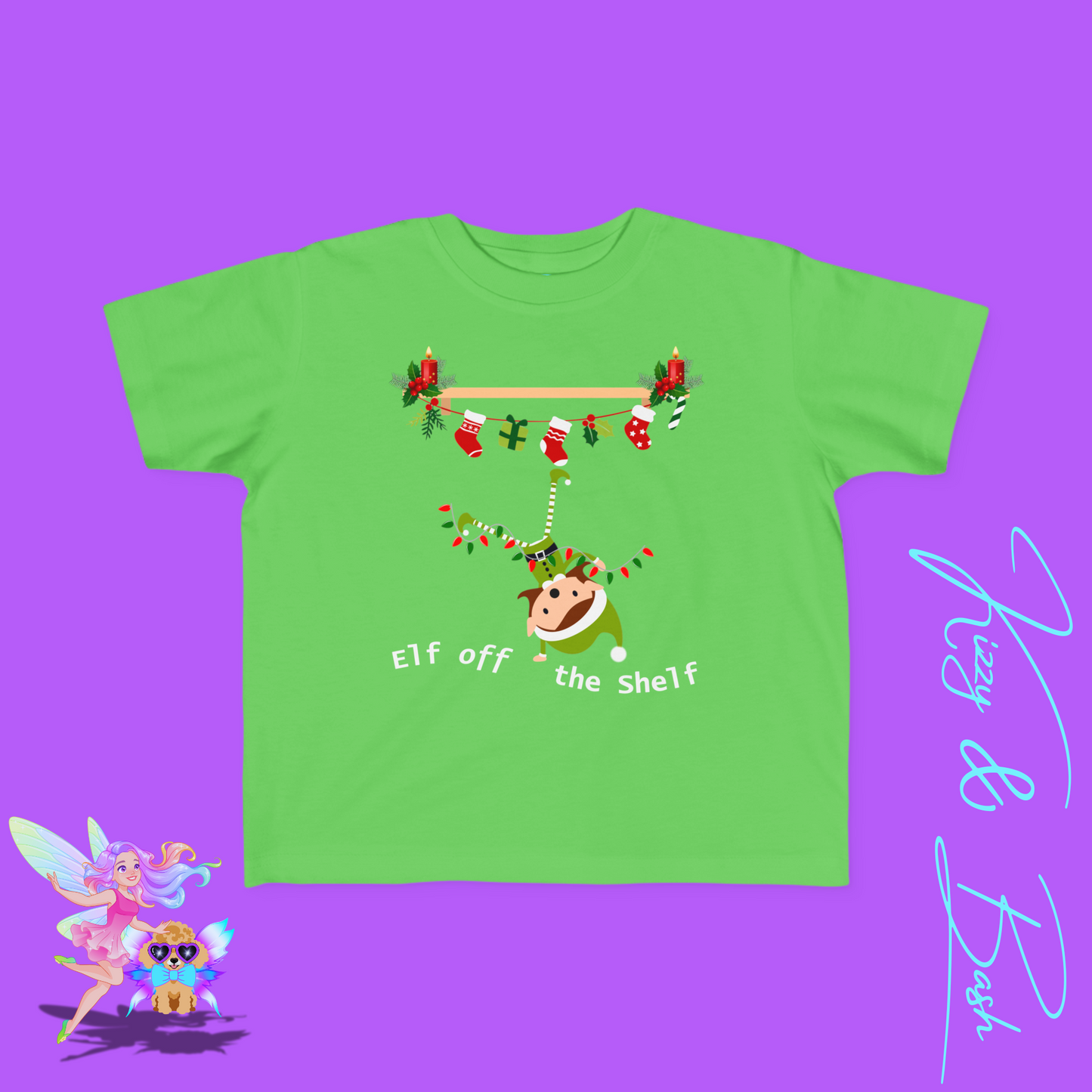 Christmas Elf Off the Shelf Shirt for Toddlers Perfect Elf Lover Gift Funny Holiday Graphic Tee Gift for Christmas Elf Fans Hilarious Holiday T-Shirt Funny Christmas Gift for Toddler's Fine Jersey Tee