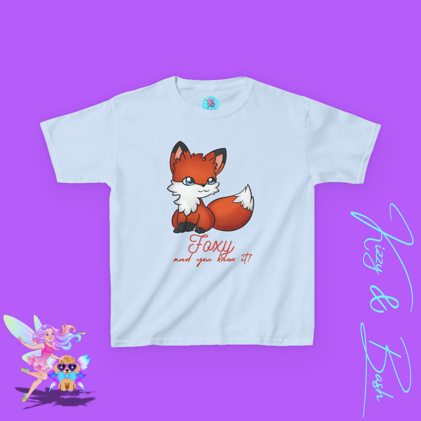 Foxy and You Know It Shirt Animal Pun Shirt for Kids Sassy Fox T-Shirt Cute Woodland Animal Gift for Animal Lovers Shirt Cute Empowerment Shirt for Her Funny Animal Shirt for Kids Heavy Cotton™ Tee