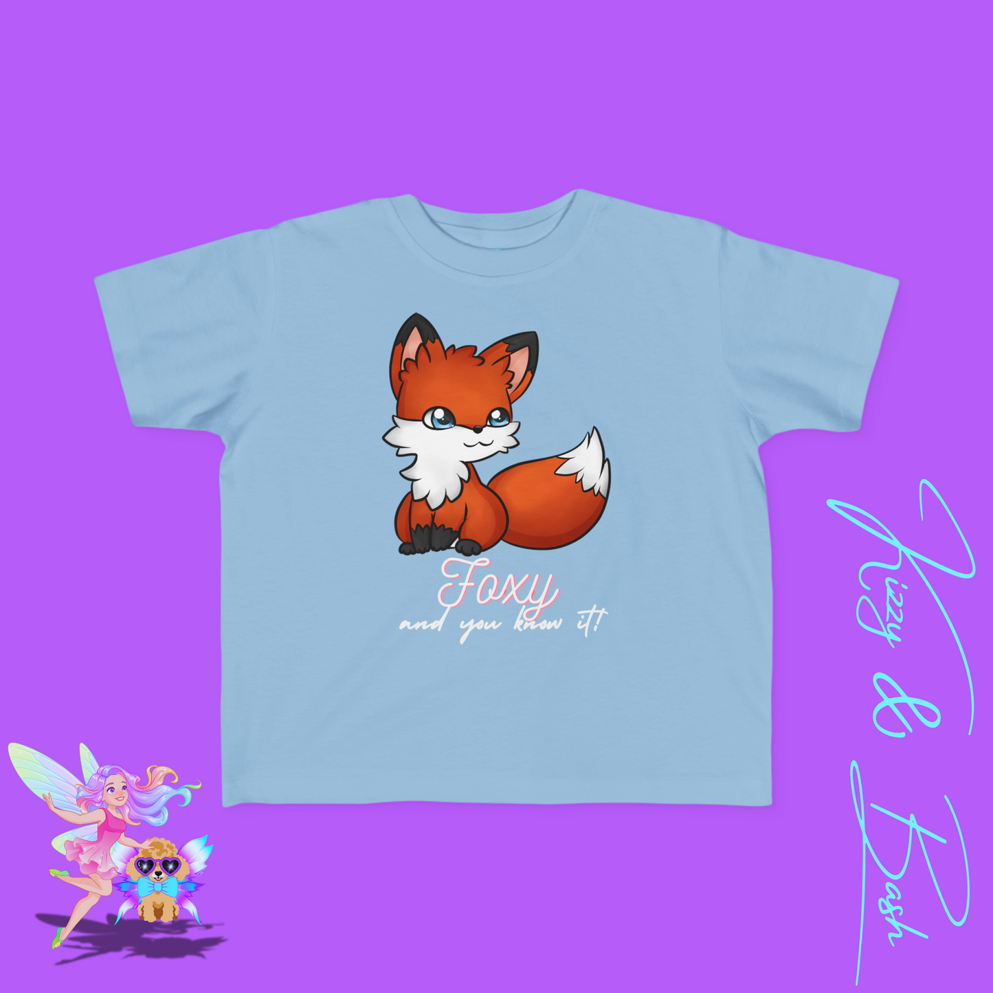 Foxy and You Know It T-Shirt for Toddlers Funny Animal Pun T-Shirt Cute and Confident Animal Shirt Empowering Forestcore Gift Idea Red Fox Woodland Shirt for Toddler's Fine Jersey Tee