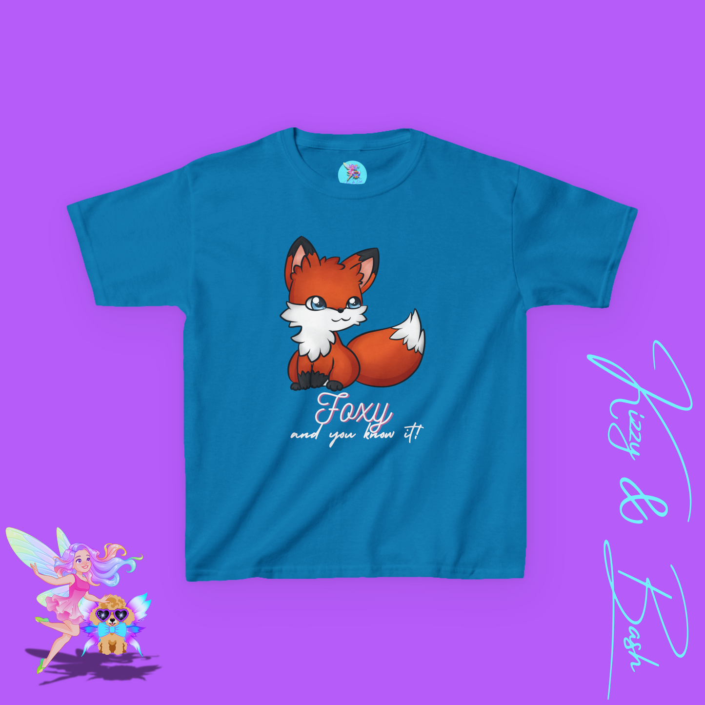 Foxy and You Know It Shirt Animal Pun Shirt for Kids Sassy Fox T-Shirt Cute Woodland Animal Gift for Animal Lovers Shirt Cute Empowerment Shirt for Her Funny Animal Shirt for Kids Heavy Cotton™ Tee