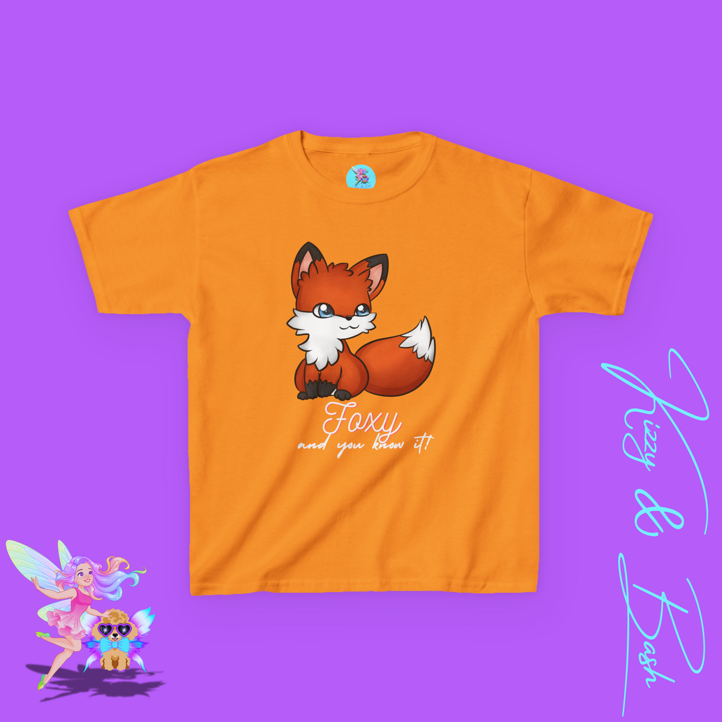 Foxy and You Know It Shirt Animal Pun Shirt for Kids Sassy Fox T-Shirt Cute Woodland Animal Gift for Animal Lovers Shirt Cute Empowerment Shirt for Her Funny Animal Shirt for Kids Heavy Cotton™ Tee