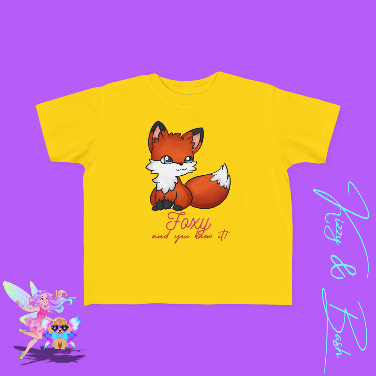 Foxy and You Know It T-Shirt for Toddlers Funny Animal Pun T-Shirt Cute and Confident Animal Shirt Empowering Forestcore Gift Idea Red Fox Woodland Shirt for Toddler's Fine Jersey Tee