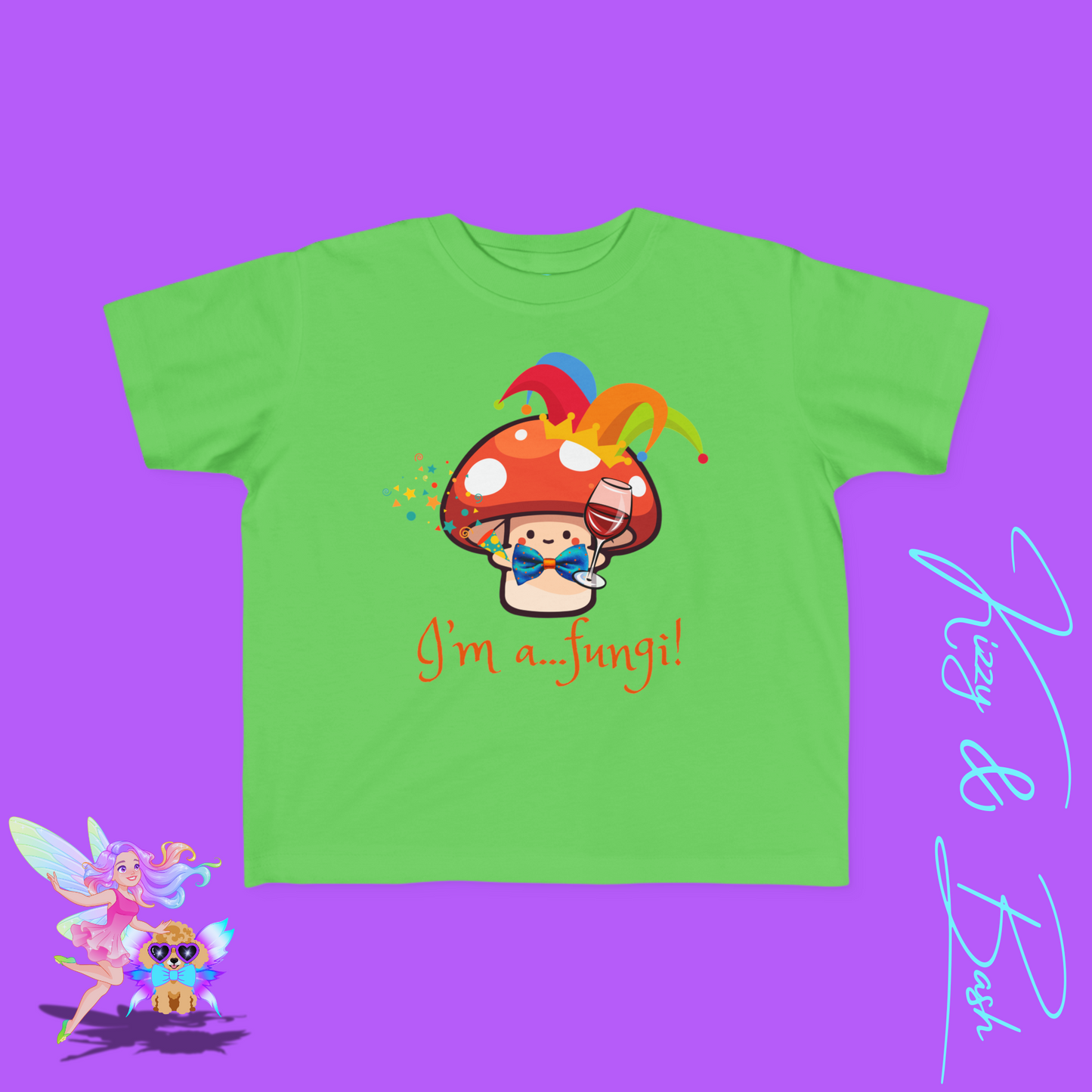Funny Mushroom Shirt for Toddlers I'm a Fungi Pun T-Shirt Cute Cottagecore Party Tee Perfect Gift for Nature Lovers Shirt Punny Gift Idea for Toddler's Fine Jersey Tee