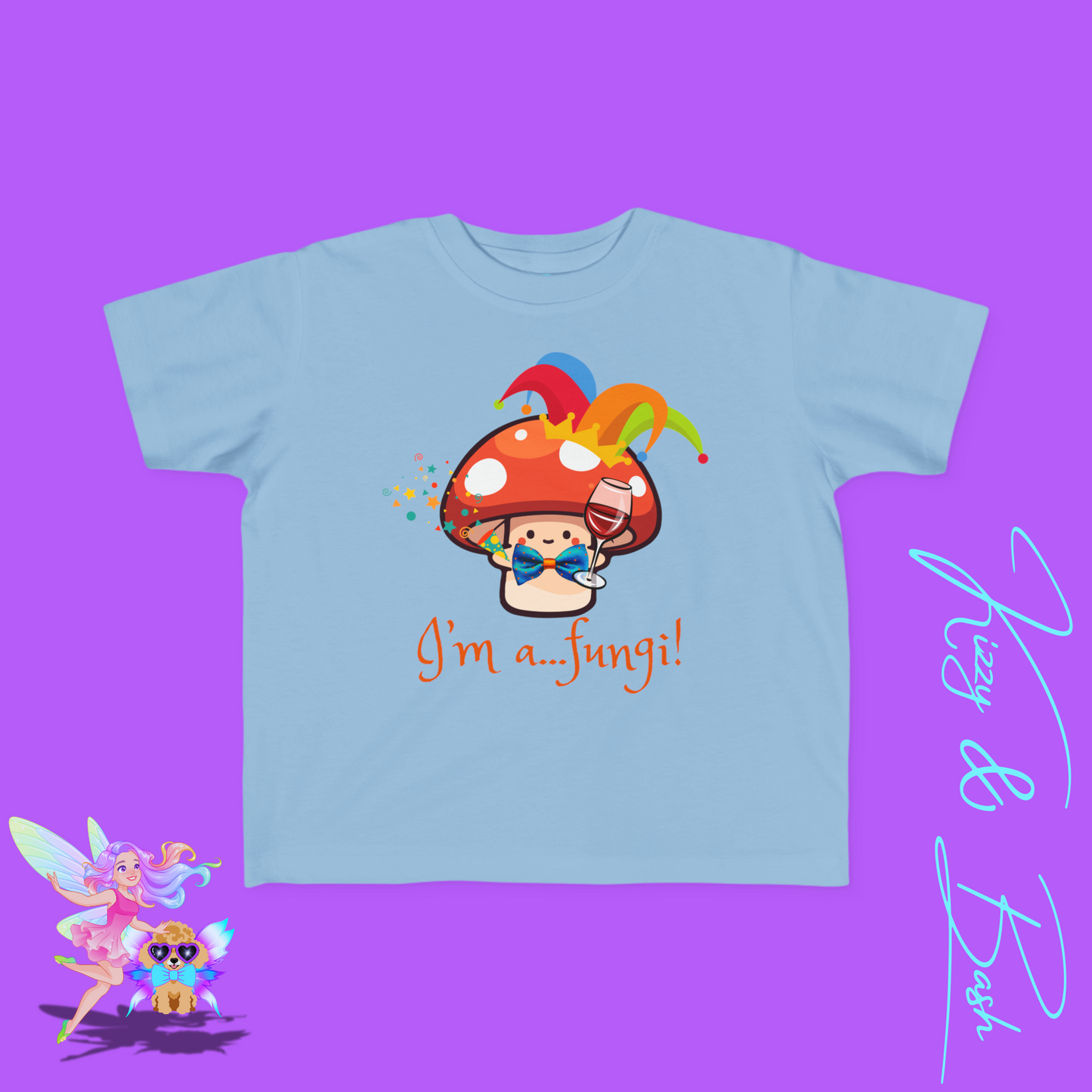 Funny Mushroom Shirt for Toddlers I'm a Fungi Pun T-Shirt Cute Cottagecore Party Tee Perfect Gift for Nature Lovers Shirt Punny Gift Idea for Toddler's Fine Jersey Tee