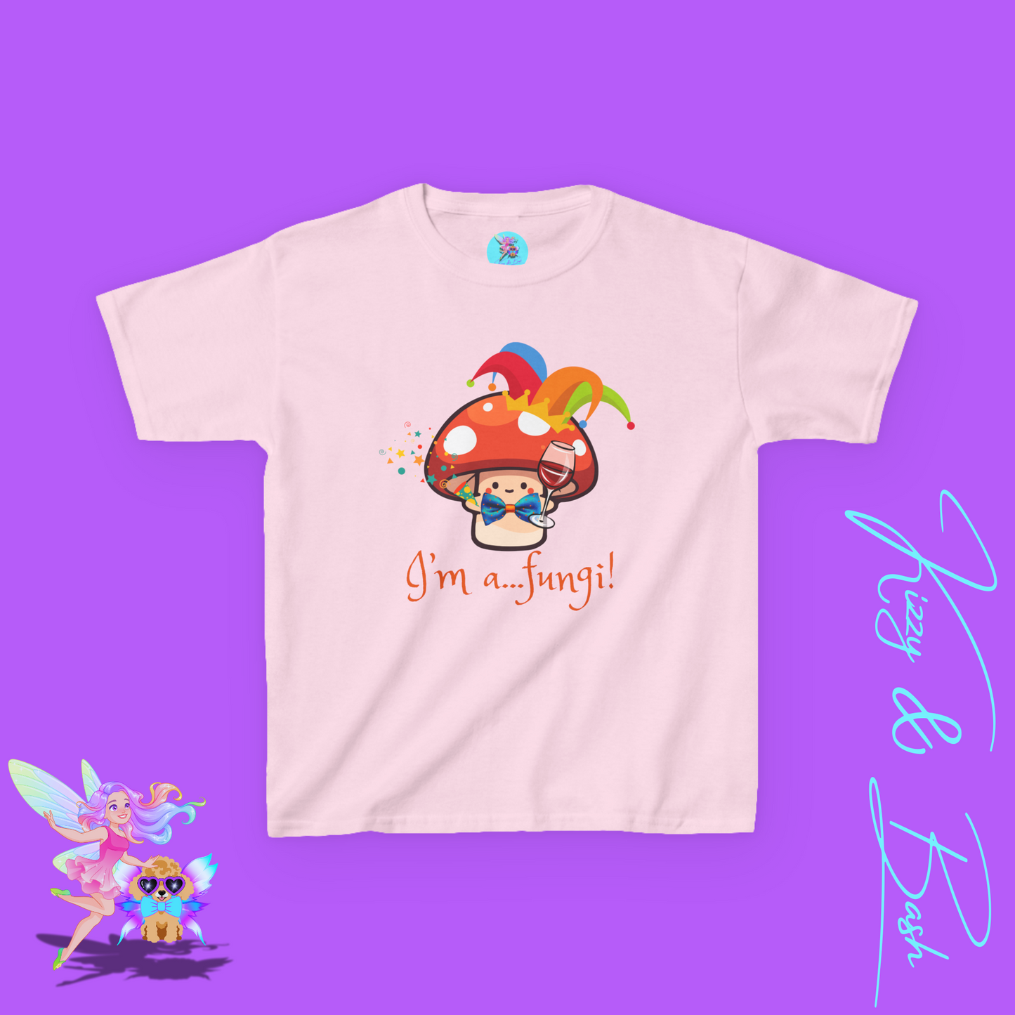 Funny Mushroom Shirt for Kids Naturecore Tee Gift for Mushroom Lovers Unique Gift for Him or Her Cute Mushroom Pun Shirt for Kids Heavy Cotton™ Tee