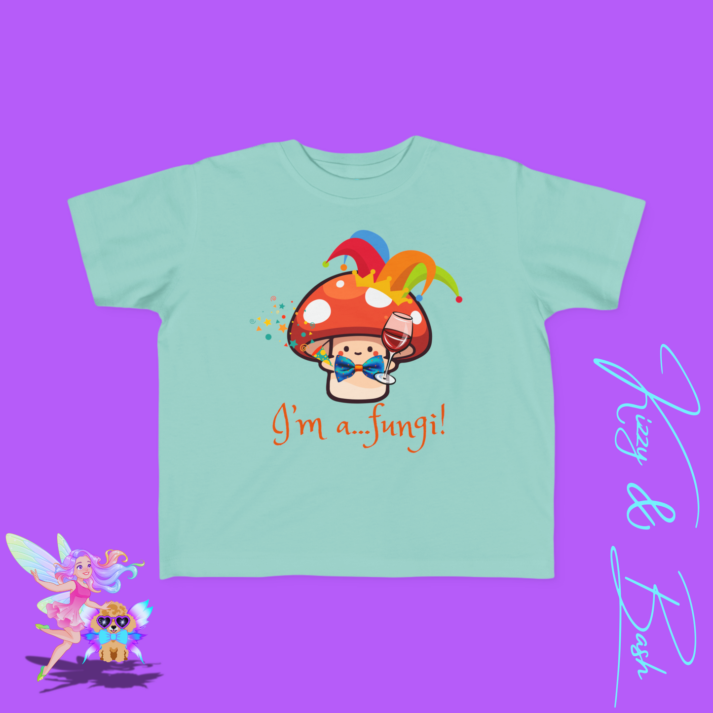 Funny Mushroom Shirt for Toddlers I'm a Fungi Pun T-Shirt Cute Cottagecore Party Tee Perfect Gift for Nature Lovers Shirt Punny Gift Idea for Toddler's Fine Jersey Tee