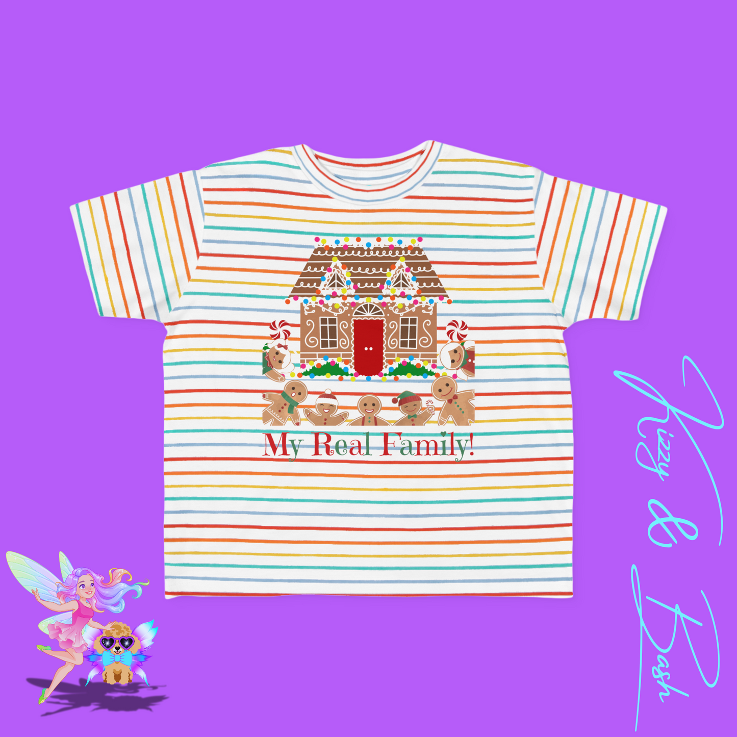 Gingerbread Family T-Shirt for Toddlers Funny Christmas Shirt for Him or Her Found Family Gift Idea Gingerbread Lovers T-Shirt Unique Gingerbread Shirt for Toddler's Fine Jersey Tee