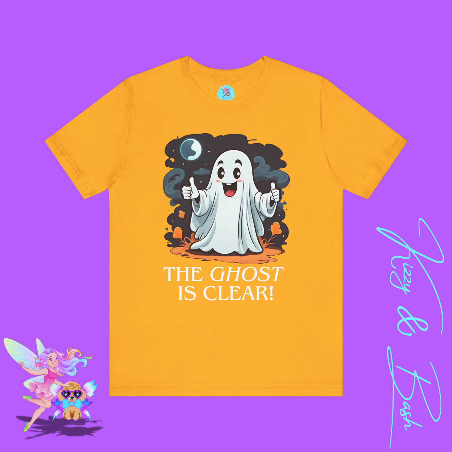 The Ghost is Clear T-Shirt Funny Halloween Ghost Tee Halloween Pun Shirt Unique Halloween Gift Silly Halloween Shirt for Friends & Family Paranormal Ghost Hunter Shirt Adult Unisex Jersey Short Sleeve Tee