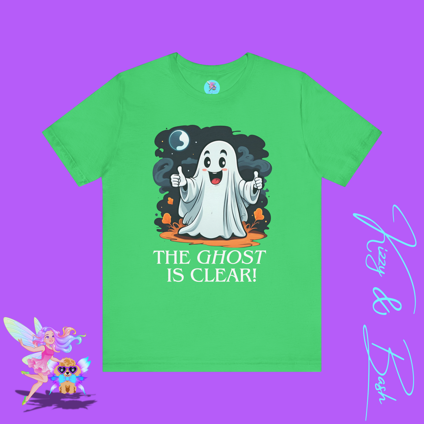 The Ghost is Clear T-Shirt Funny Halloween Ghost Tee Halloween Pun Shirt Unique Halloween Gift Silly Halloween Shirt for Friends & Family Paranormal Ghost Hunter Shirt Adult Unisex Jersey Short Sleeve Tee