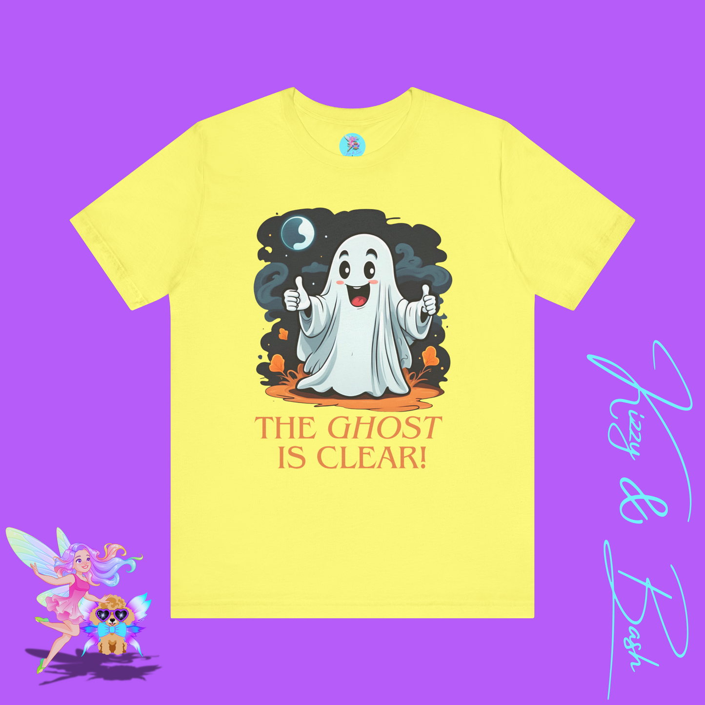 The Ghost is Clear T-Shirt Funny Halloween Ghost Tee Halloween Pun Shirt Unique Halloween Gift Silly Halloween Shirt for Friends & Family Paranormal Ghost Hunter Shirt Adult Unisex Jersey Short Sleeve Tee
