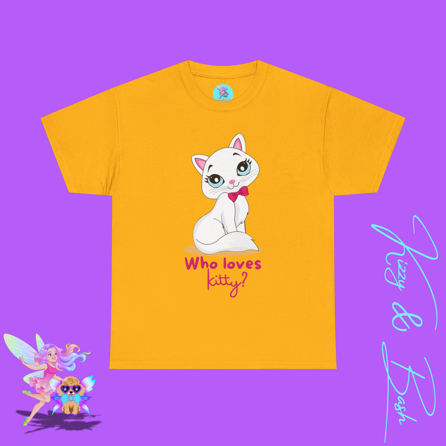 Who Loves Kitty T-Shirt for Her Fun and Flirty Feline Tee Cute Gift for Cat Lovers Unique Cat Mom Gift Funny Animal Shirt Perfect Crazy Cat Lady Shirt Unisex Heavy Cotton Tee