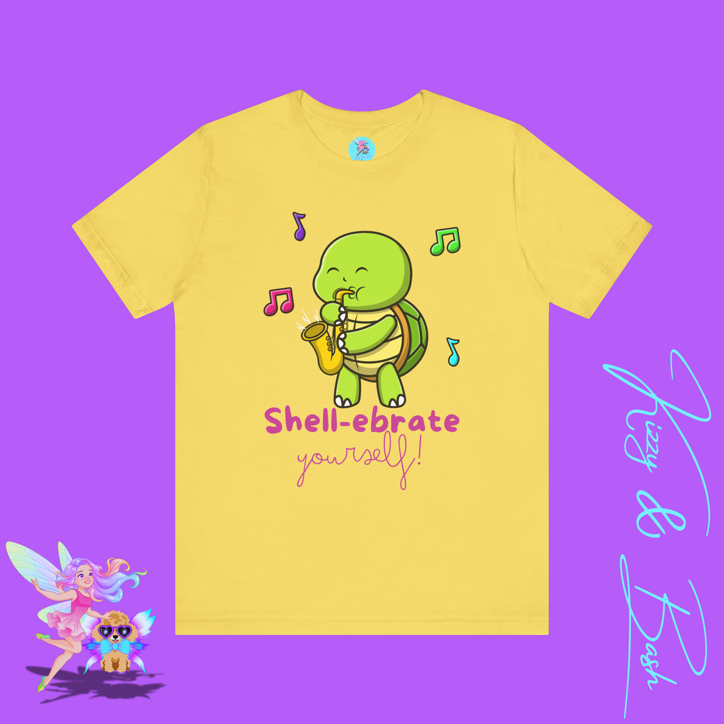 Saxophone Playing Turtle Shirt Shell-ebrate Yourself T-Shirt Funny Turtle Music Shirt Fun Gift for Music Lovers Band Camp T-Shirt  Band Student or Music Teacher Gift Adult Unisex Jersey Short Sleeve Tee