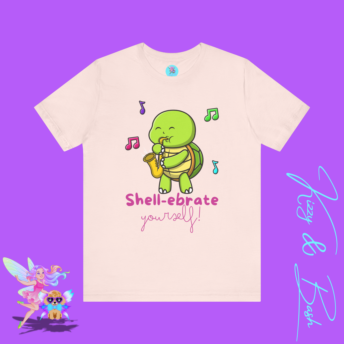 Saxophone Playing Turtle Shirt Shell-ebrate Yourself T-Shirt Funny Turtle Music Shirt Fun Gift for Music Lovers Band Camp T-Shirt  Band Student or Music Teacher Gift Adult Unisex Jersey Short Sleeve Tee